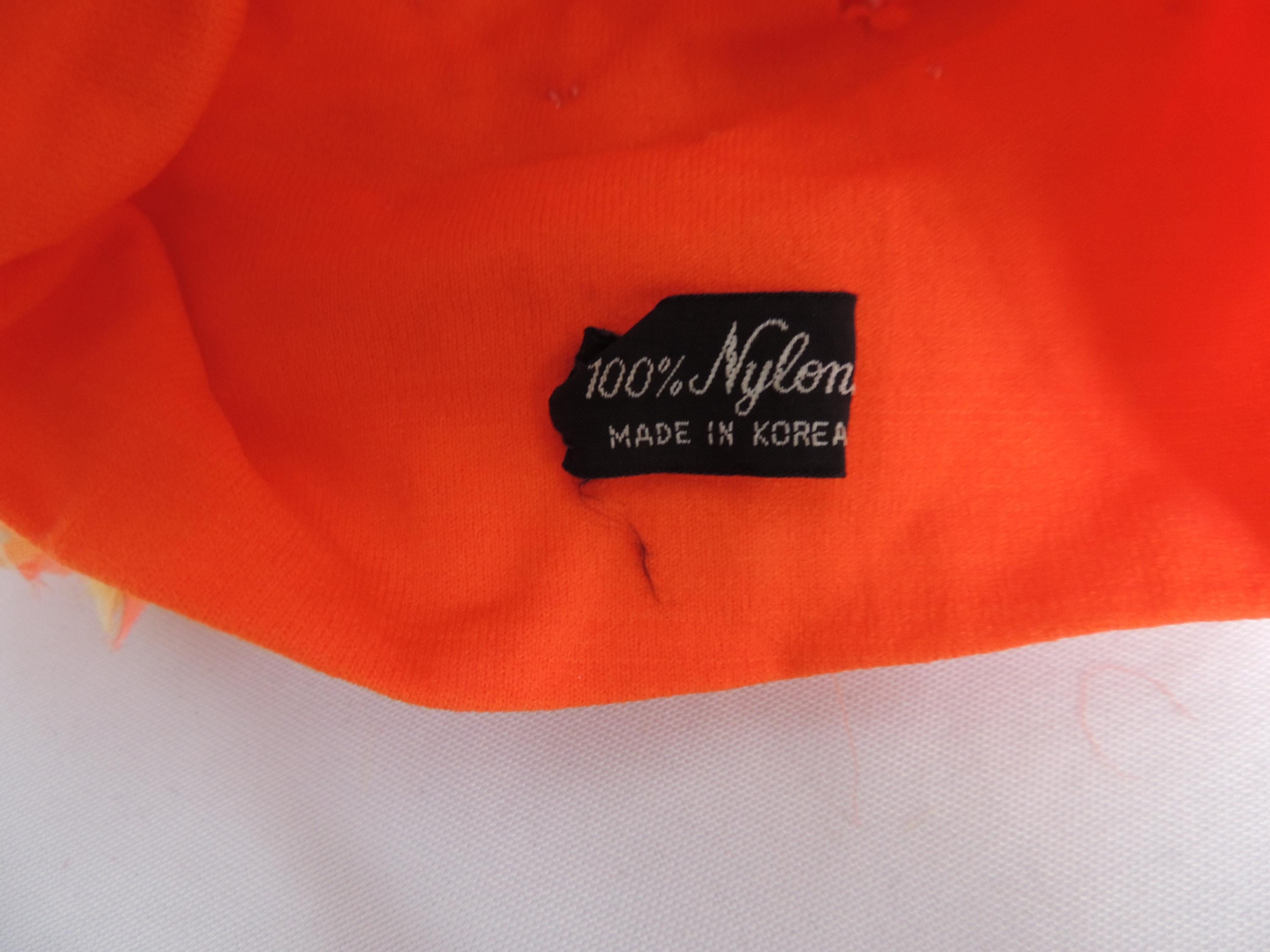 Vintage Yellow and Orange MCM Mid Century Modern Turban Hat  display picture 1