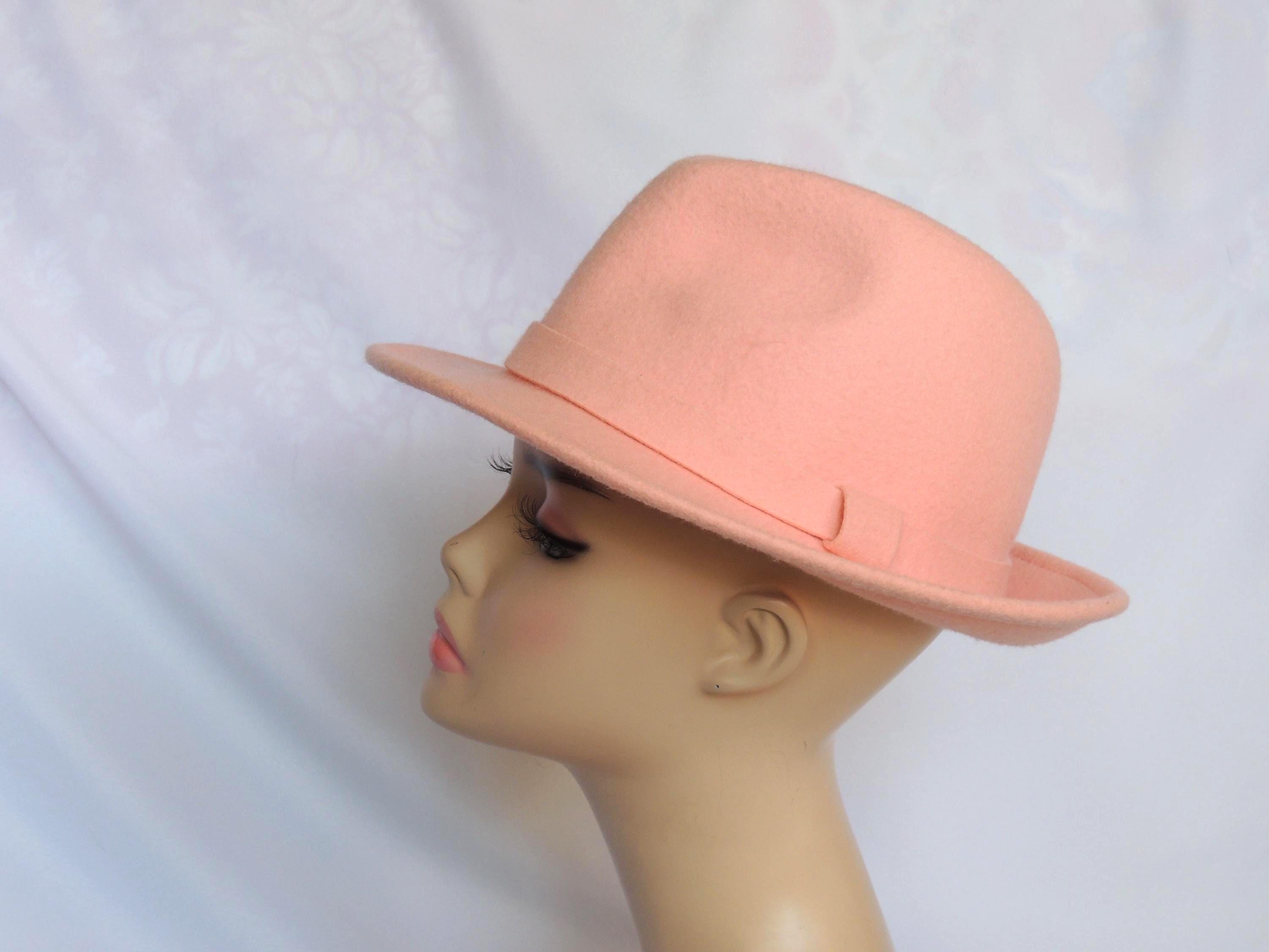 Classic Blush Pink Fedora Hat! Fedora Hat – Premium Wool Felt, Classic Timeless Style  main image 3