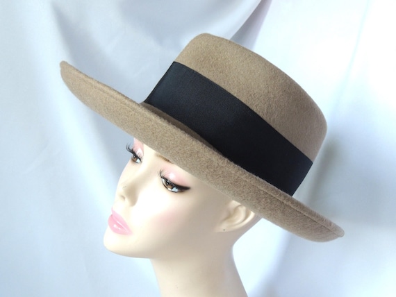 Eric Javits Elegant Tan Wide-Brim Hat excellent Like New Eric Javits Kaya Rain Hat (Bone Jaguar) - Water-Resistant  main image 4