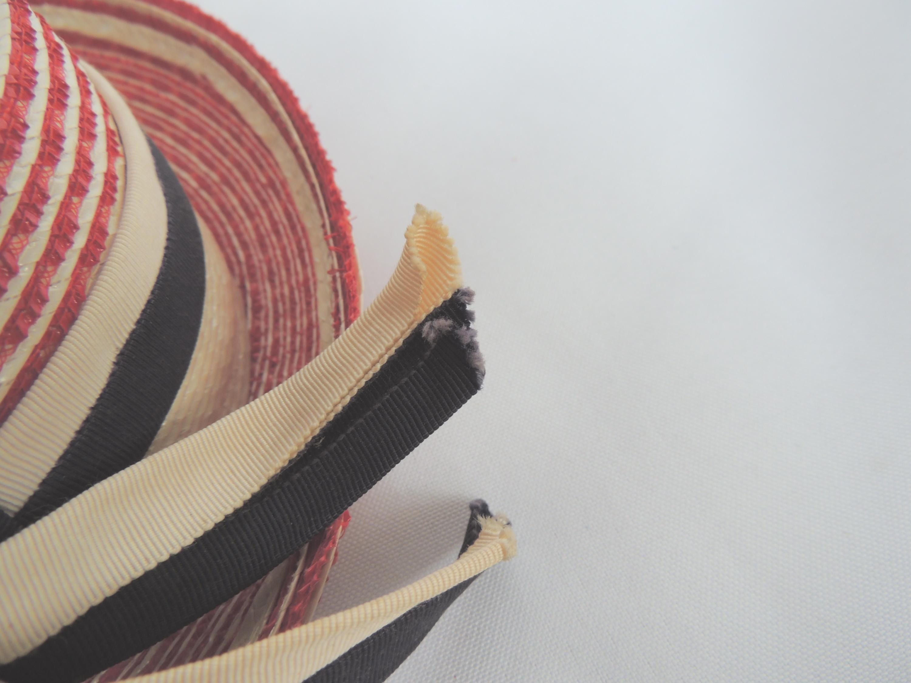 EXQUISITE DESIGNER LILLY DACHE/DACHETTES VINTAGE CLARET RED FELT/GROSGRAIN HAT Vintage Dachettes main image 2