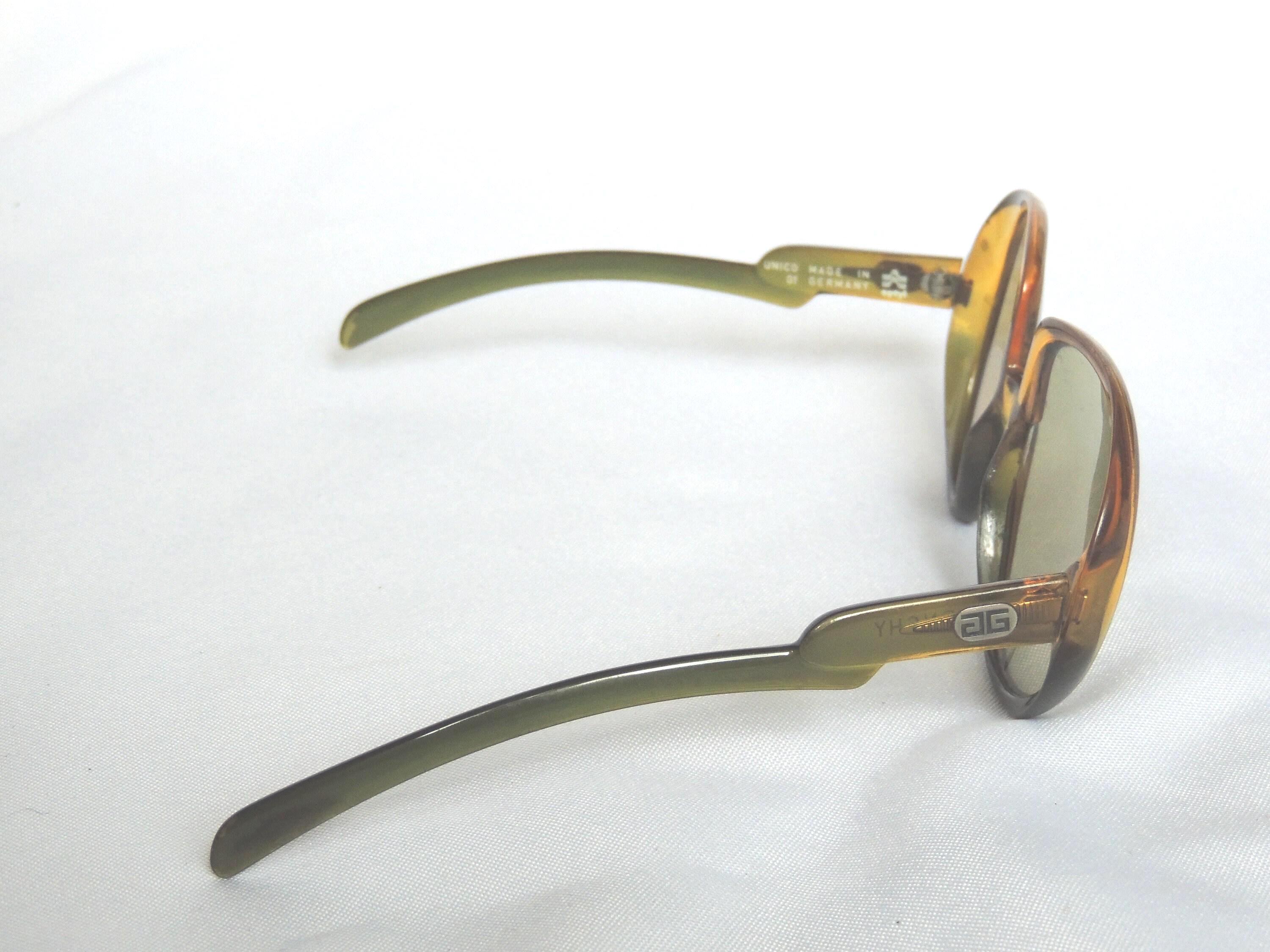 Vintage Givenchy Designer 1970's Oversized Boho Hippie Amber
