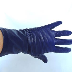 chinese dress ladies Men's Leather Golf Glove | Cobalt Blue Cabretta Leather