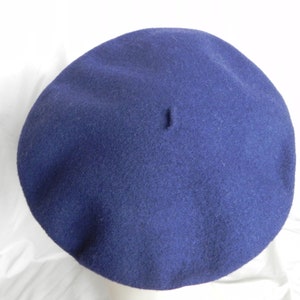 Sombrero de boina Kangol Vintage de lana Azul Marino Chic imagen 3