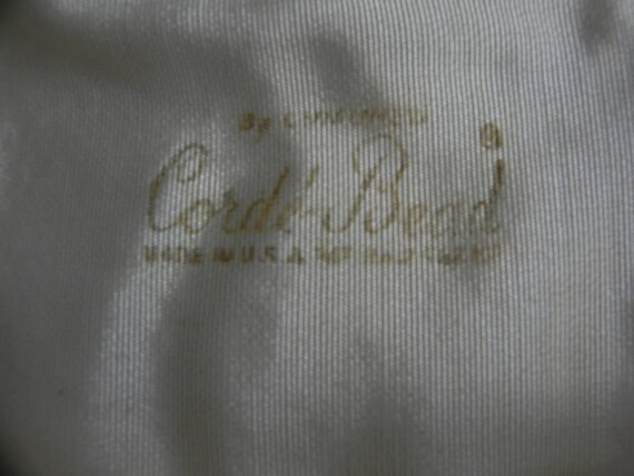 White Corde Beaded Clutch Purse Handbag Evening B… - image 7