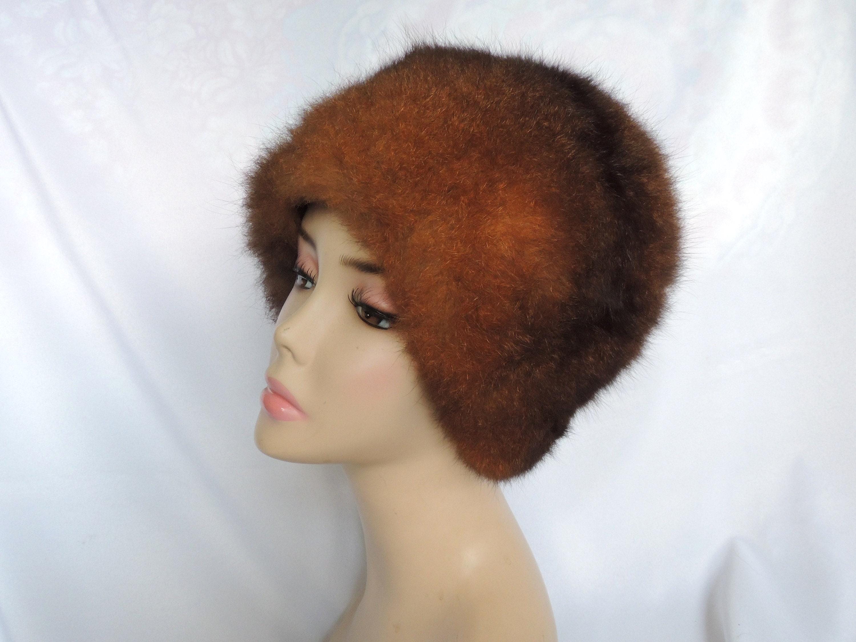 Vintage Adolfo II Brown Fur Russian Style Cossack Hat Winter  display picture 2