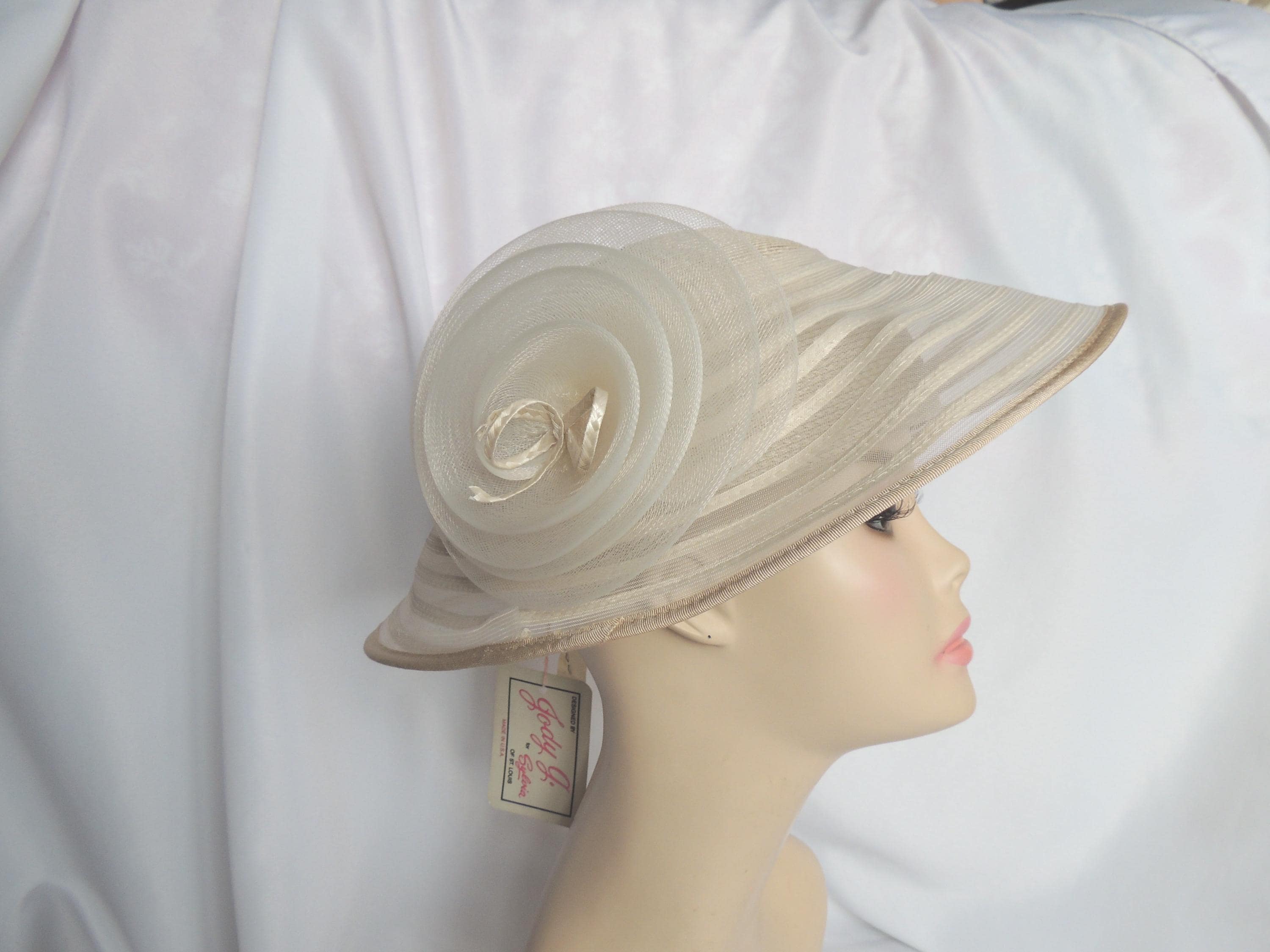 Vintage Jody G for Sylvia of St Louis Vintage white hat Jody G for Sylvia - Etsy main image 4