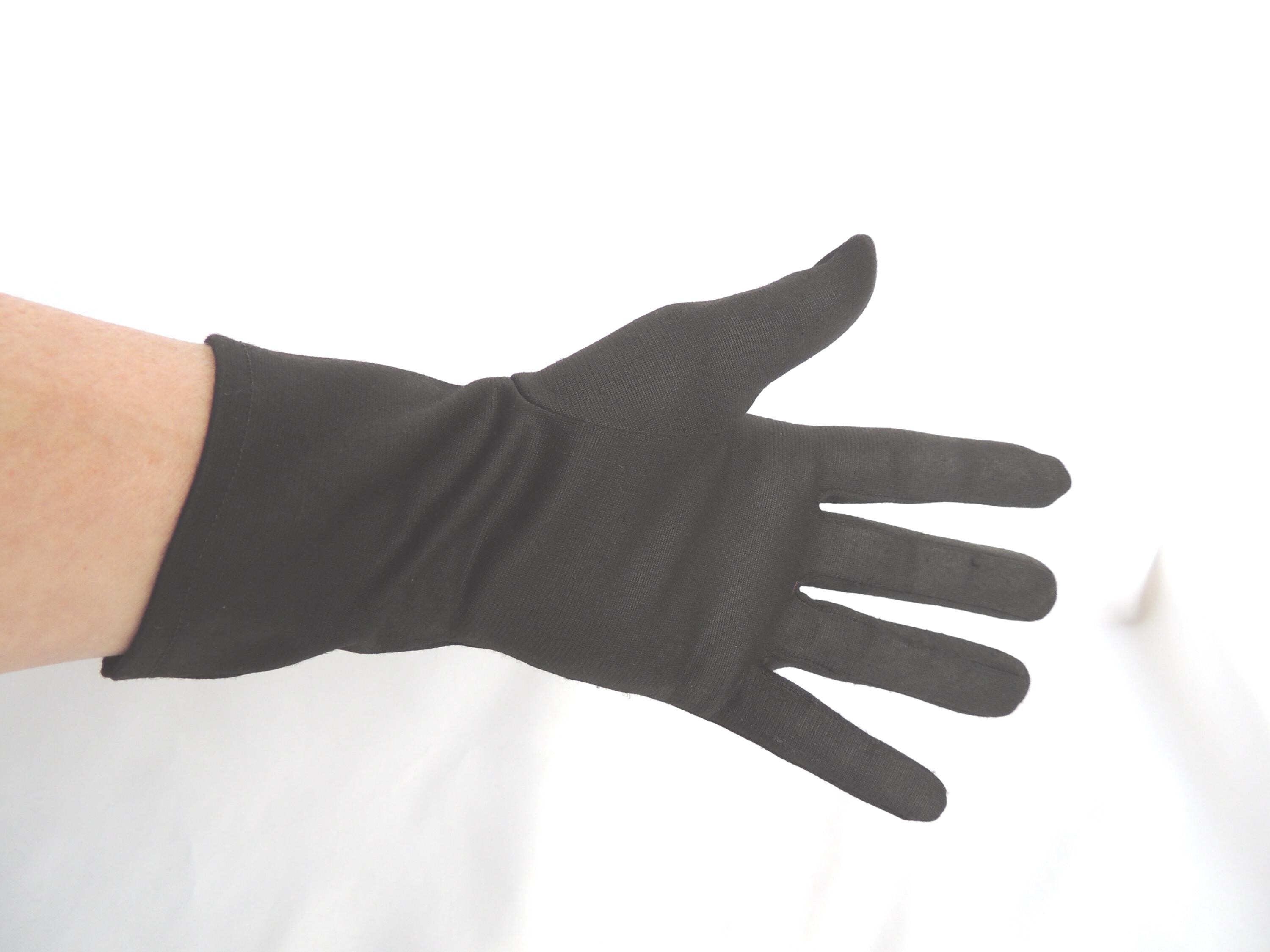 short black dress gloves Lucy Black Mini Dress With Gloves, L