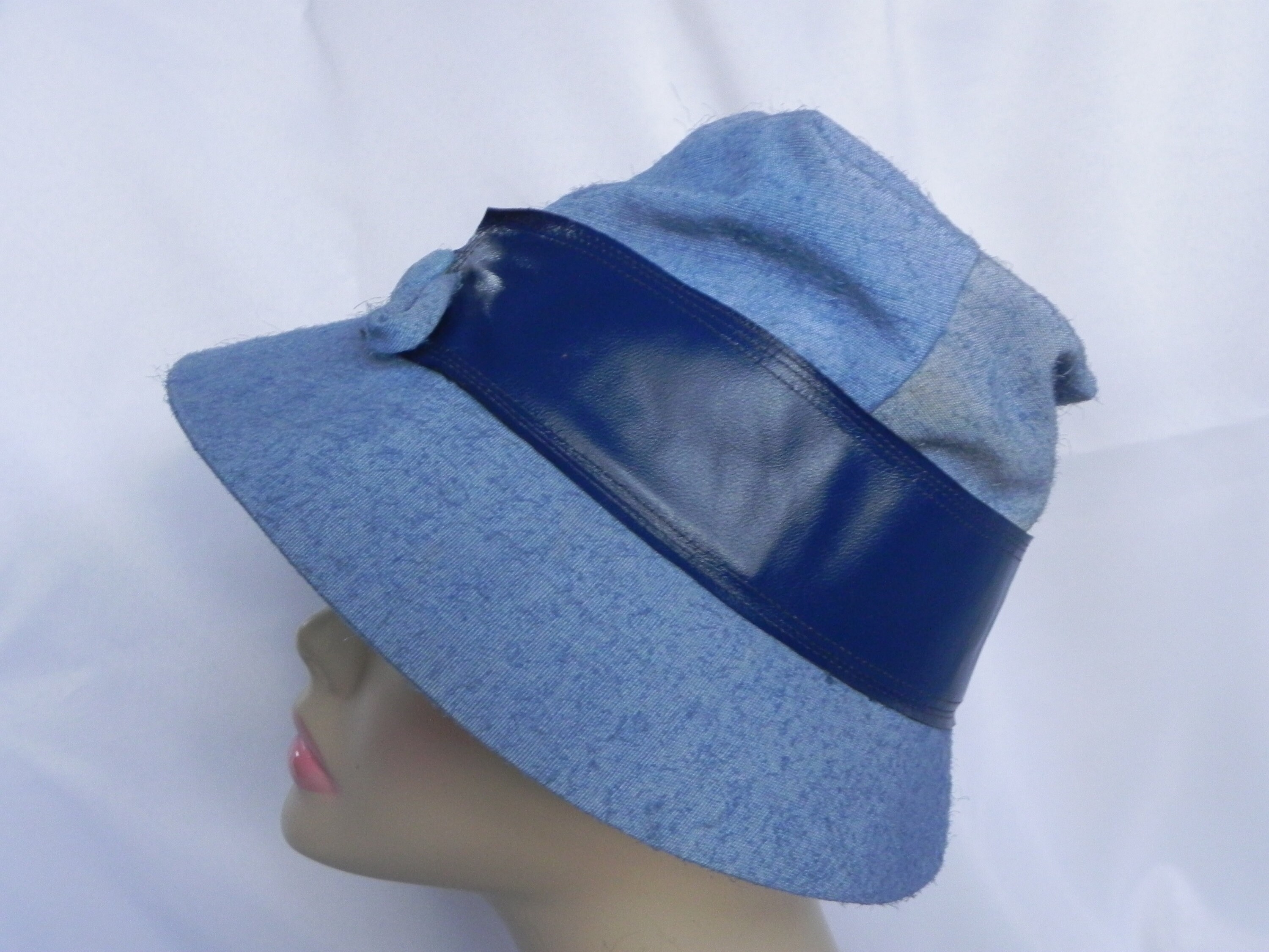 Light Blue Cloche Bucket Hat by 