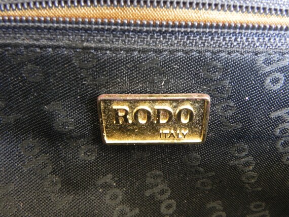 Black Silk Rodo Designer Evening Bag Purse Should… - image 8