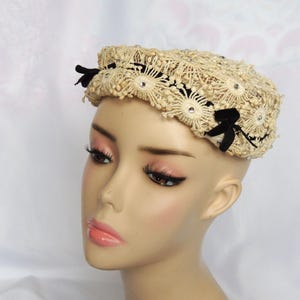 Vintage Hat by Mr Milton 1950\'s Floral Veiled Green Pink Flowers French Room Floral Vintage Hat for Sale up to 90% Off: Poshmark main image 4