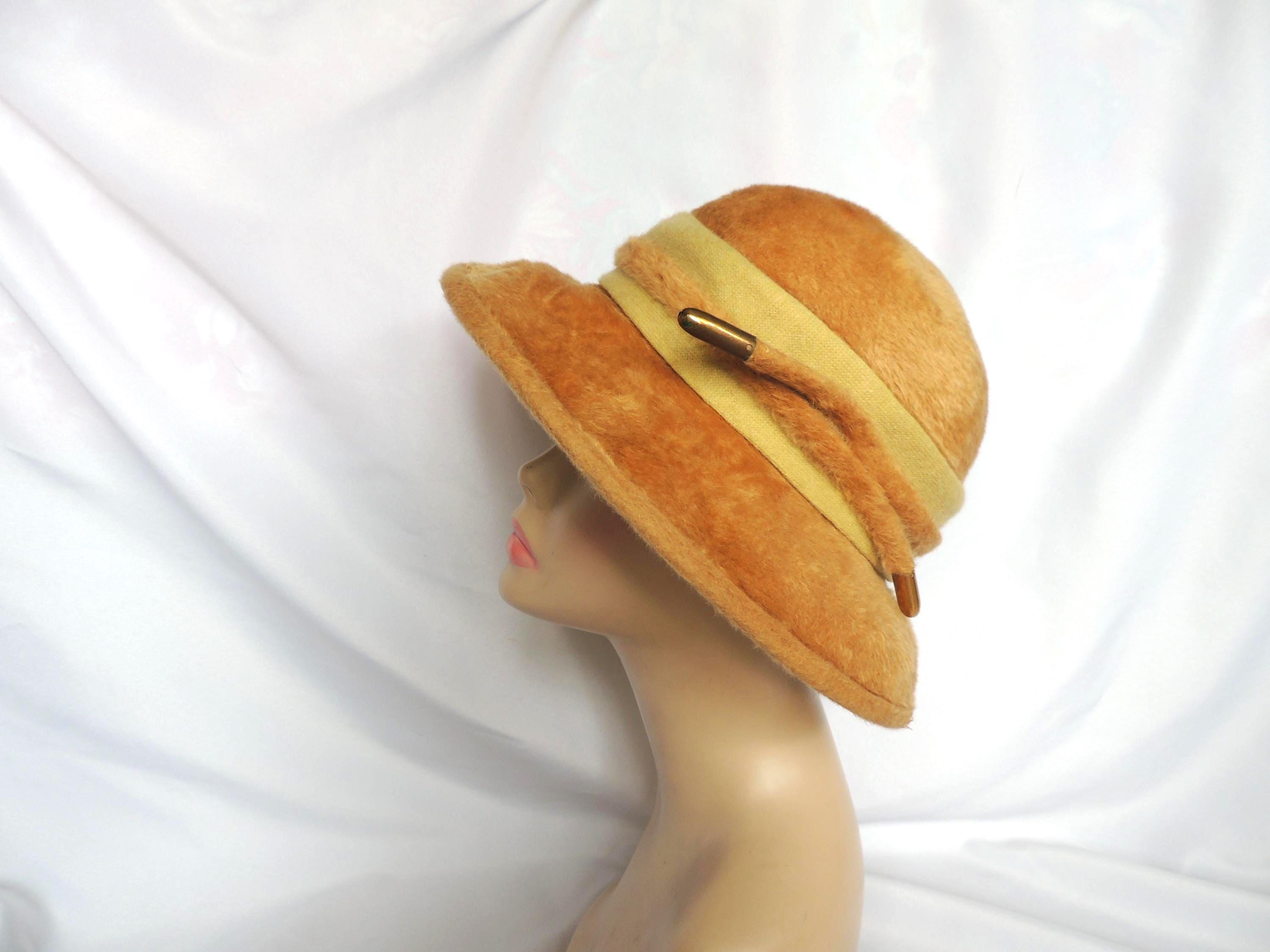 Vintage Mr. John Jr. Tan Felted Fur Dress Hat Bucket/fedora  display picture 1