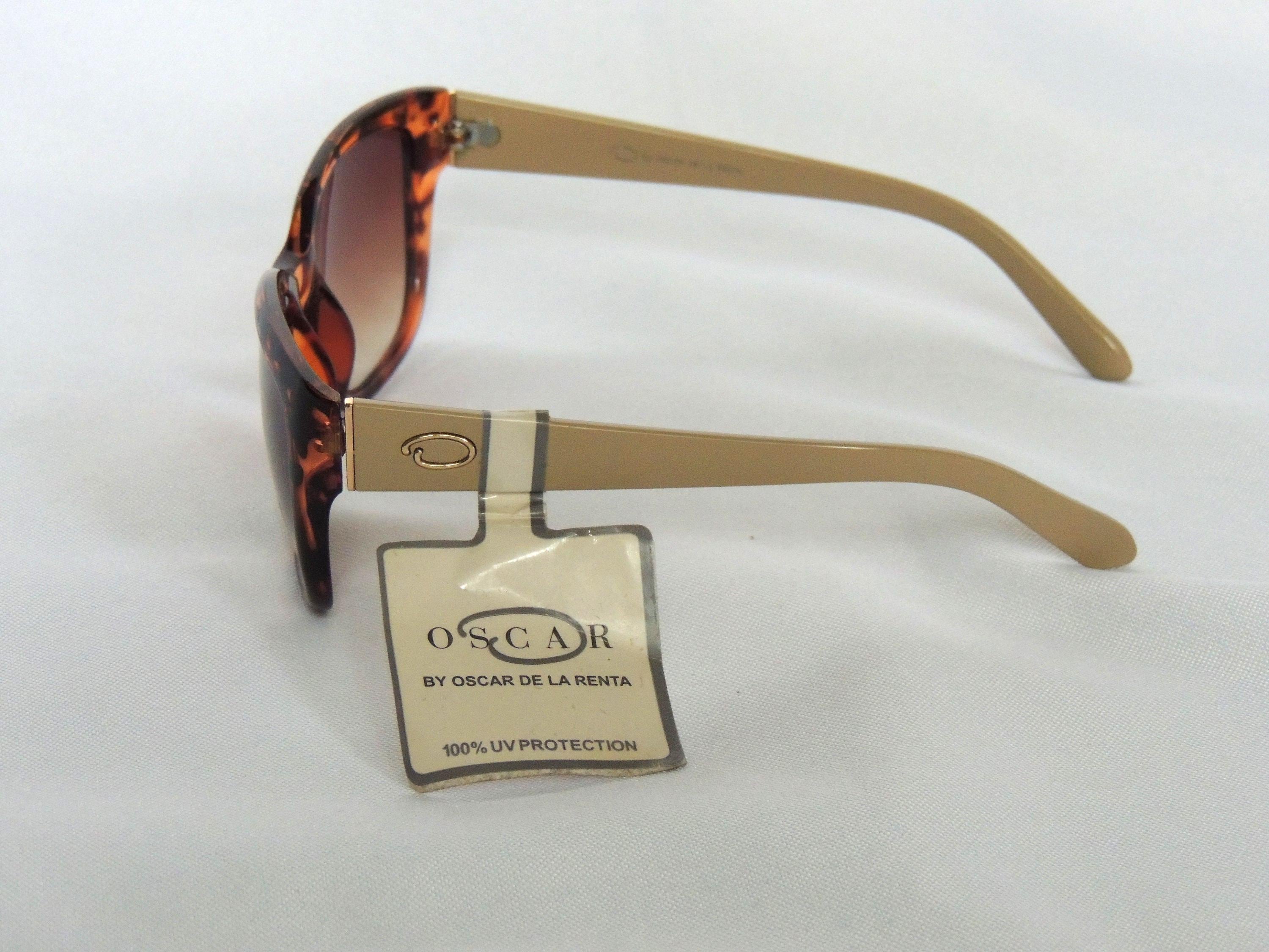 New Oscar de la renta brown tan sunglasses Vintage Oscar De La Renta New Old Stock Tortoise Resin  main image 3