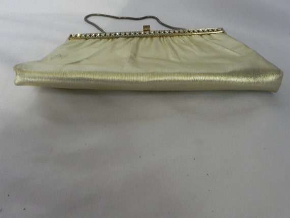 Gold Lame' Harry Levine Clutch Purse Evening Bag … - image 5