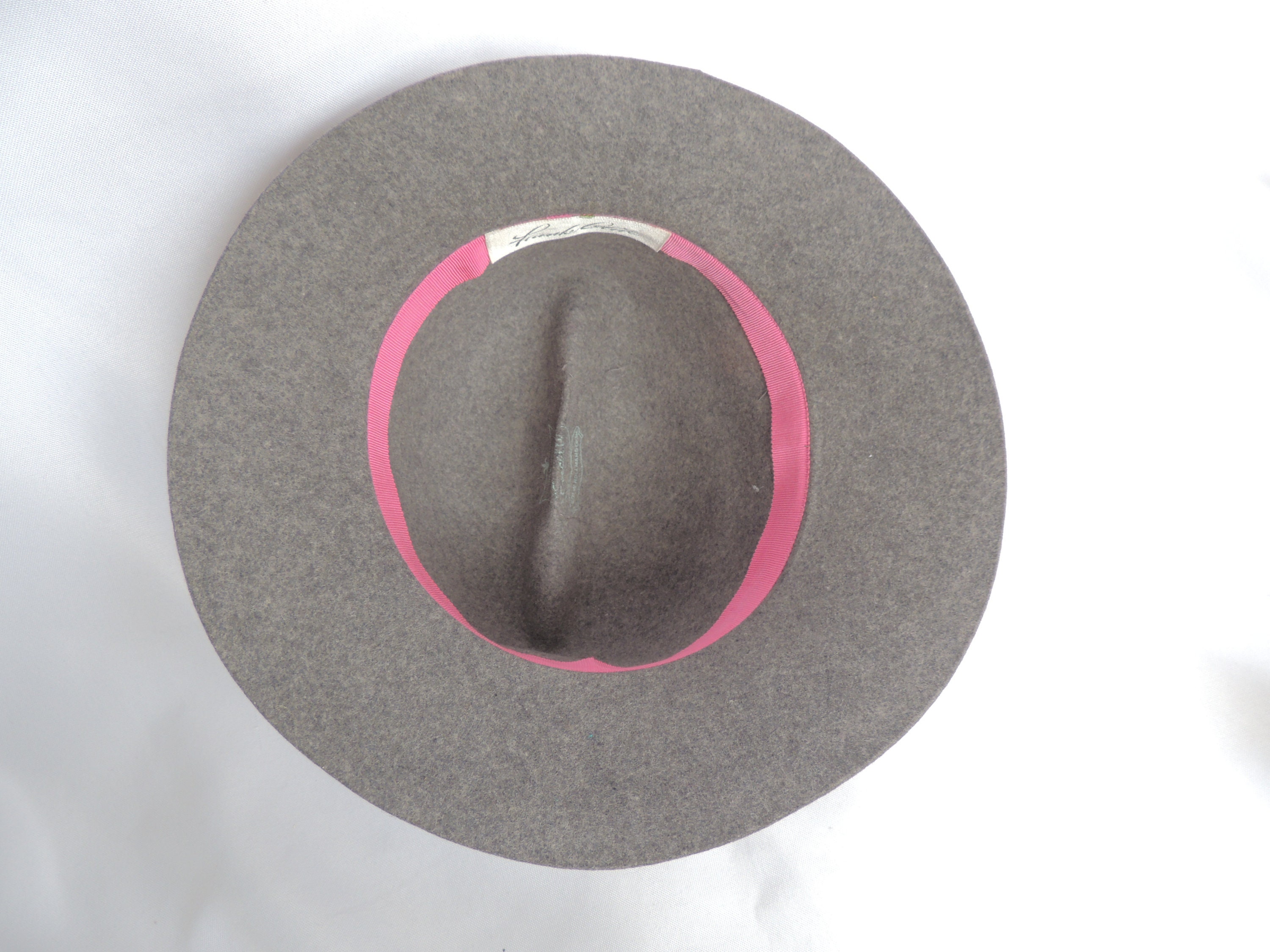 Vintage Frank Olive Gray Wool Felt Fedora/bucket/cloche  display picture 1