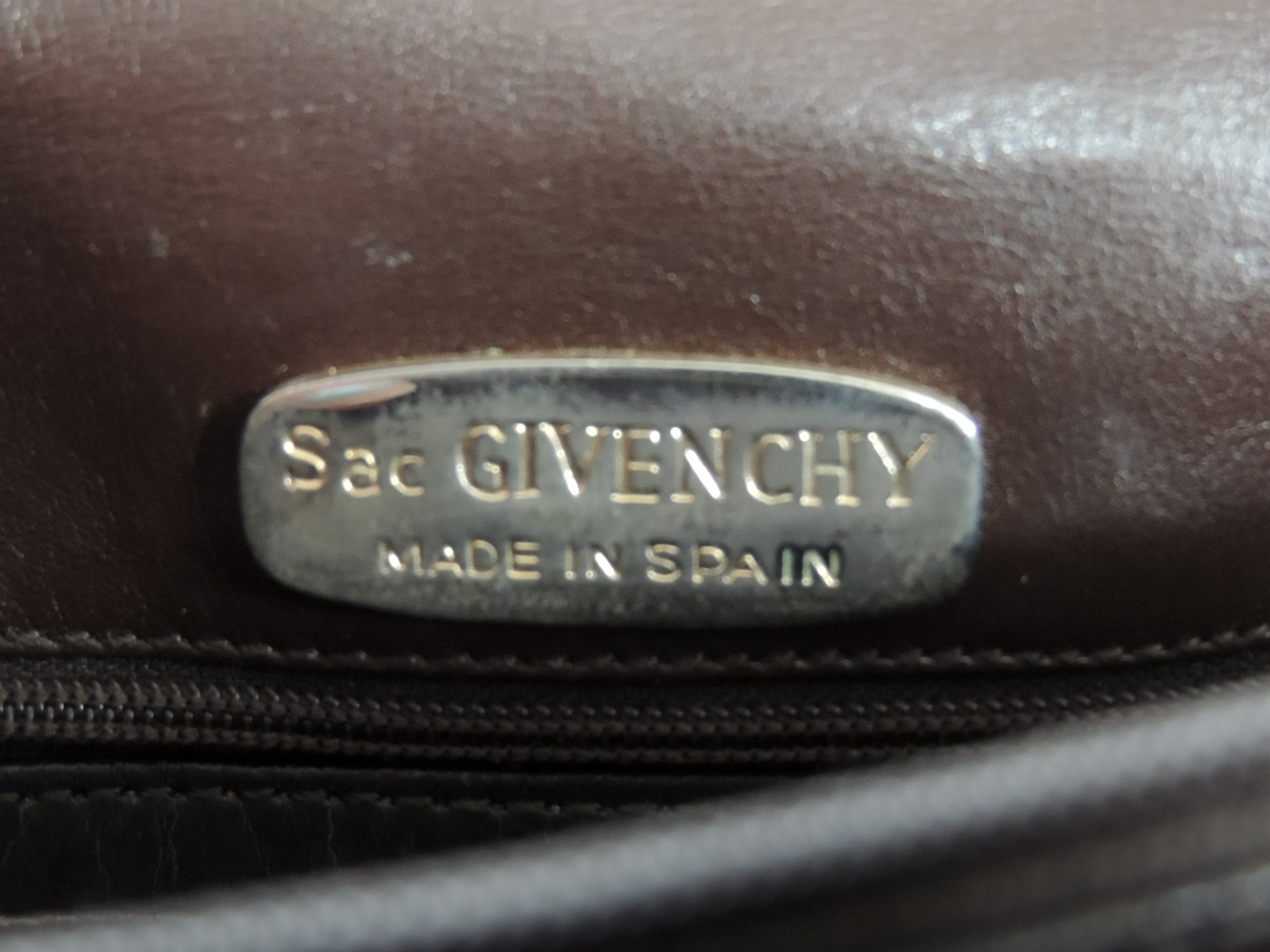Vintage Givenchy 1970's Brown Leather and Suede Shoulder Bag Purse