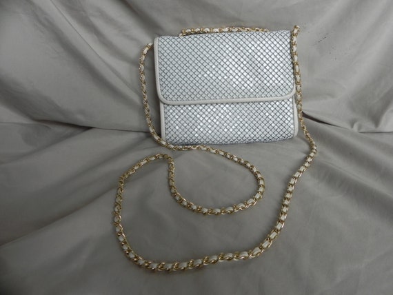 Small White Mesh Whiting and Davis Shoulder bag C… - image 2