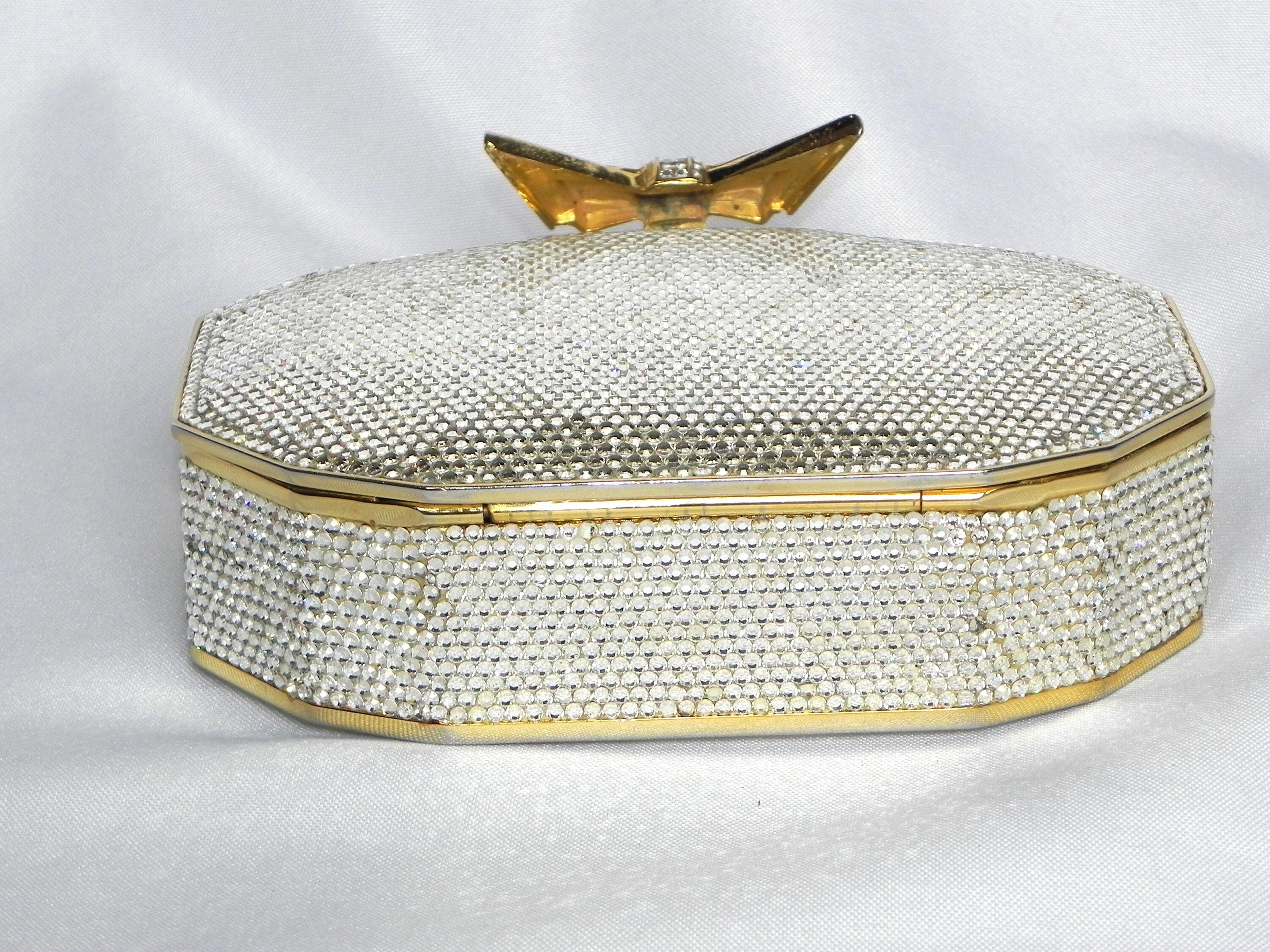 Judith Leiber チェーンクラッチバッグ スワロフスキー クリスタル 