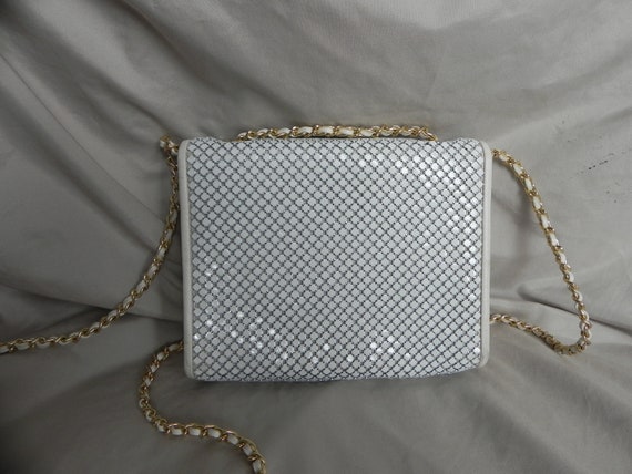 Small White Mesh Whiting and Davis Shoulder bag C… - image 3