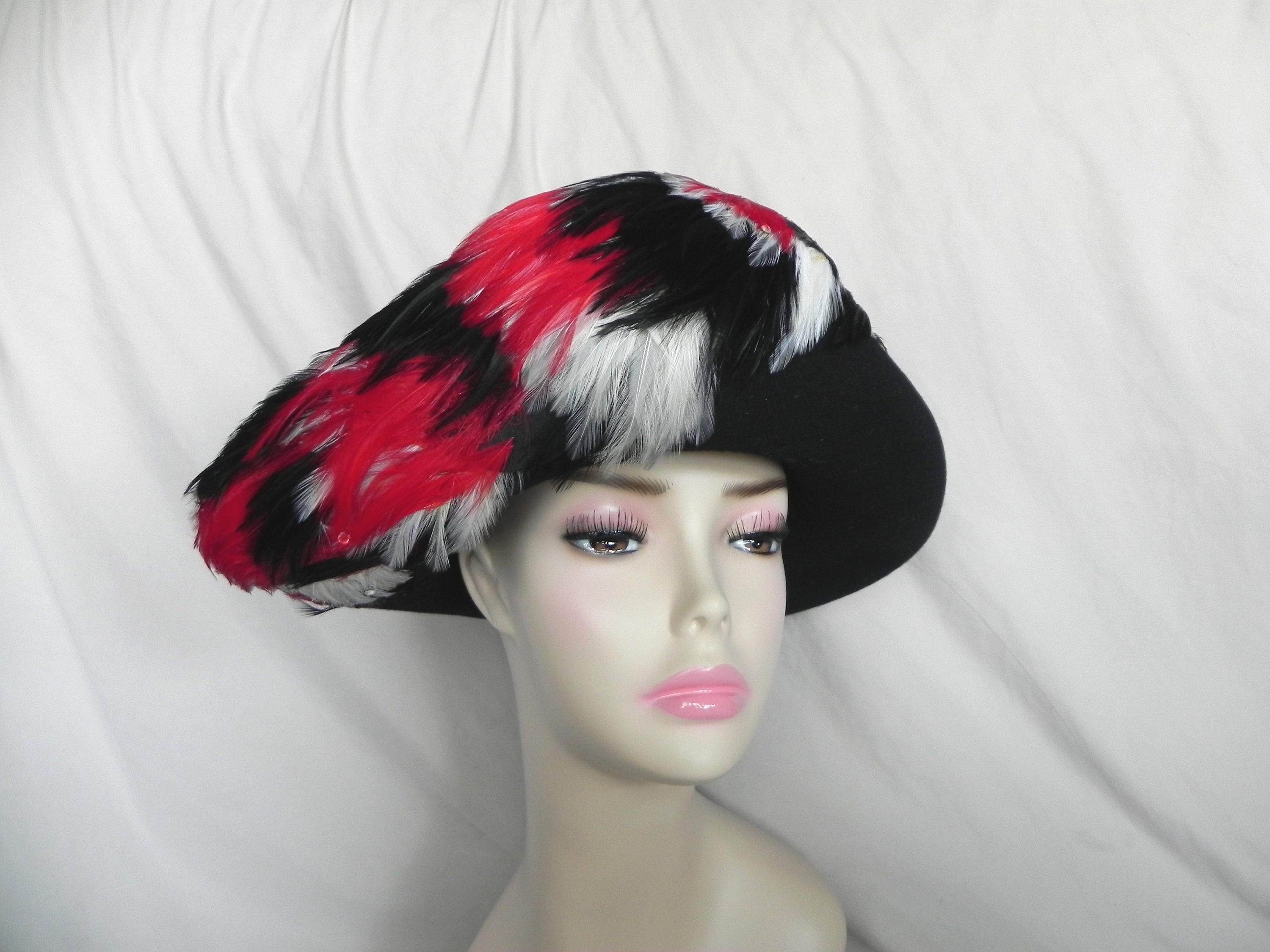 Black Jack Mcconnell Wool Felt and Feather Dress Hat Derby  display picture 1
