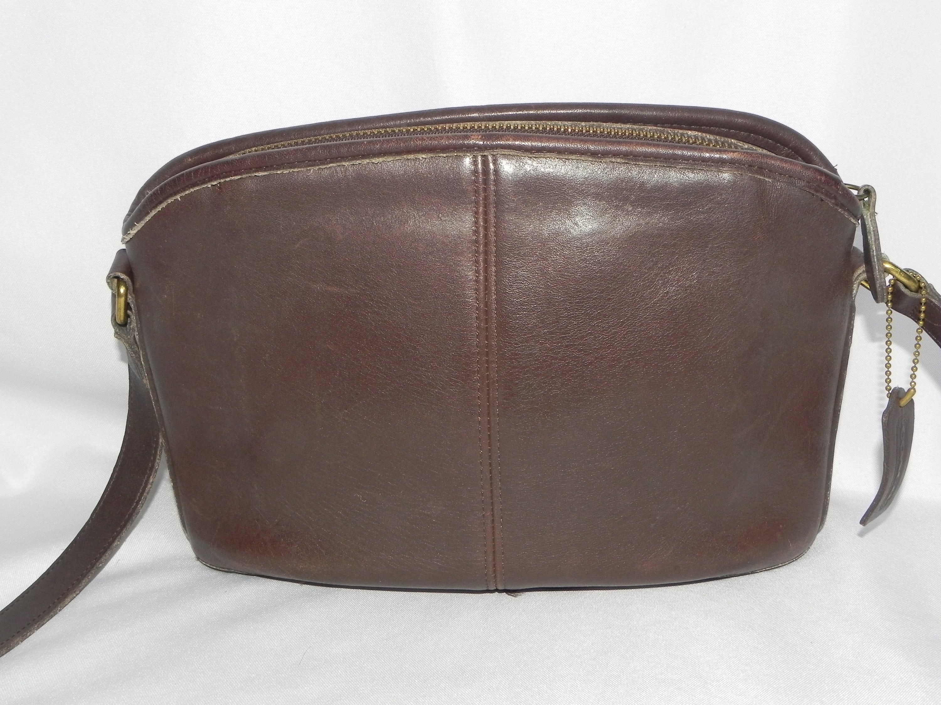 RARE & HTF Vintage Coach 9825 Mini Bag 1990 Taupe Leather