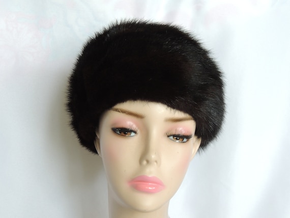 At Auction: 2 Vintage Faux Fur Hats