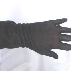 Black Chiffon Sheer Short Dress Gloves Evening Gloves Wedding gloves