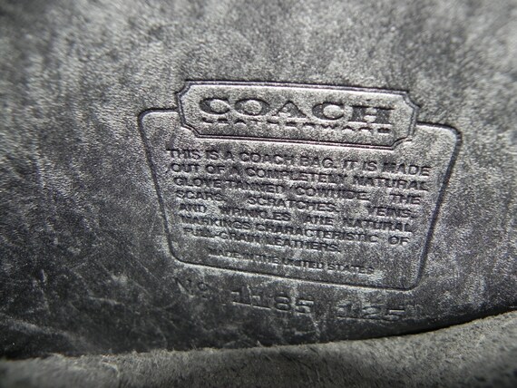 Coach Black Leather Medium Vintage Crossbody Bag … - image 10