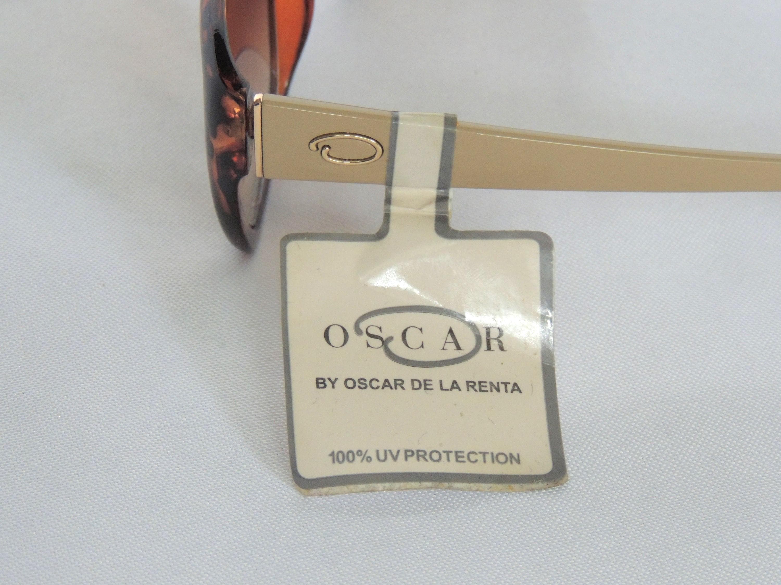 Vintage Oscar De La Renta New Old Stock Tortoise Resin 