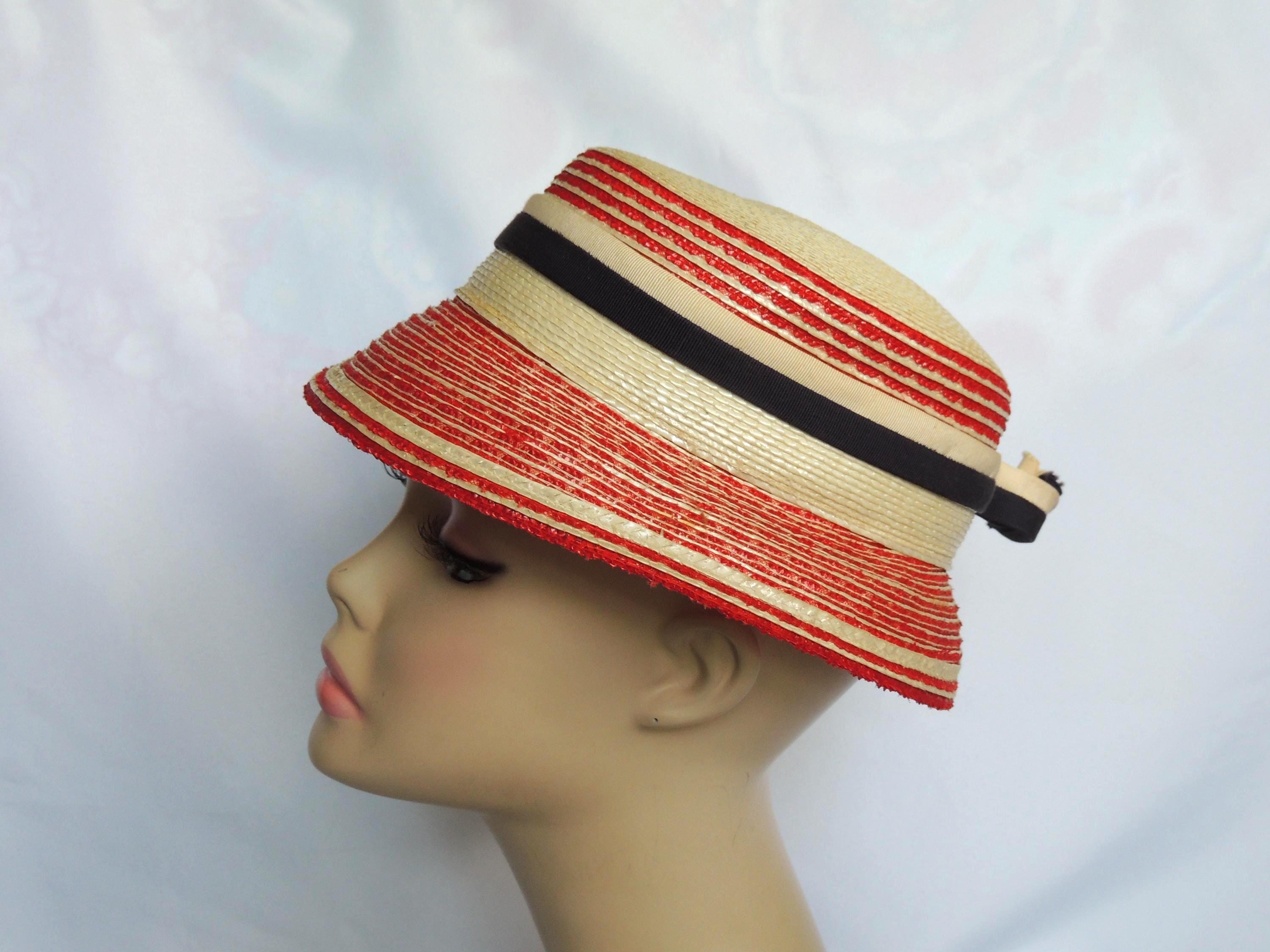 EXQUISITE DESIGNER LILLY DACHE/DACHETTES VINTAGE CLARET RED FELT/GROSGRAIN HAT Vintage Dachettes main image 3