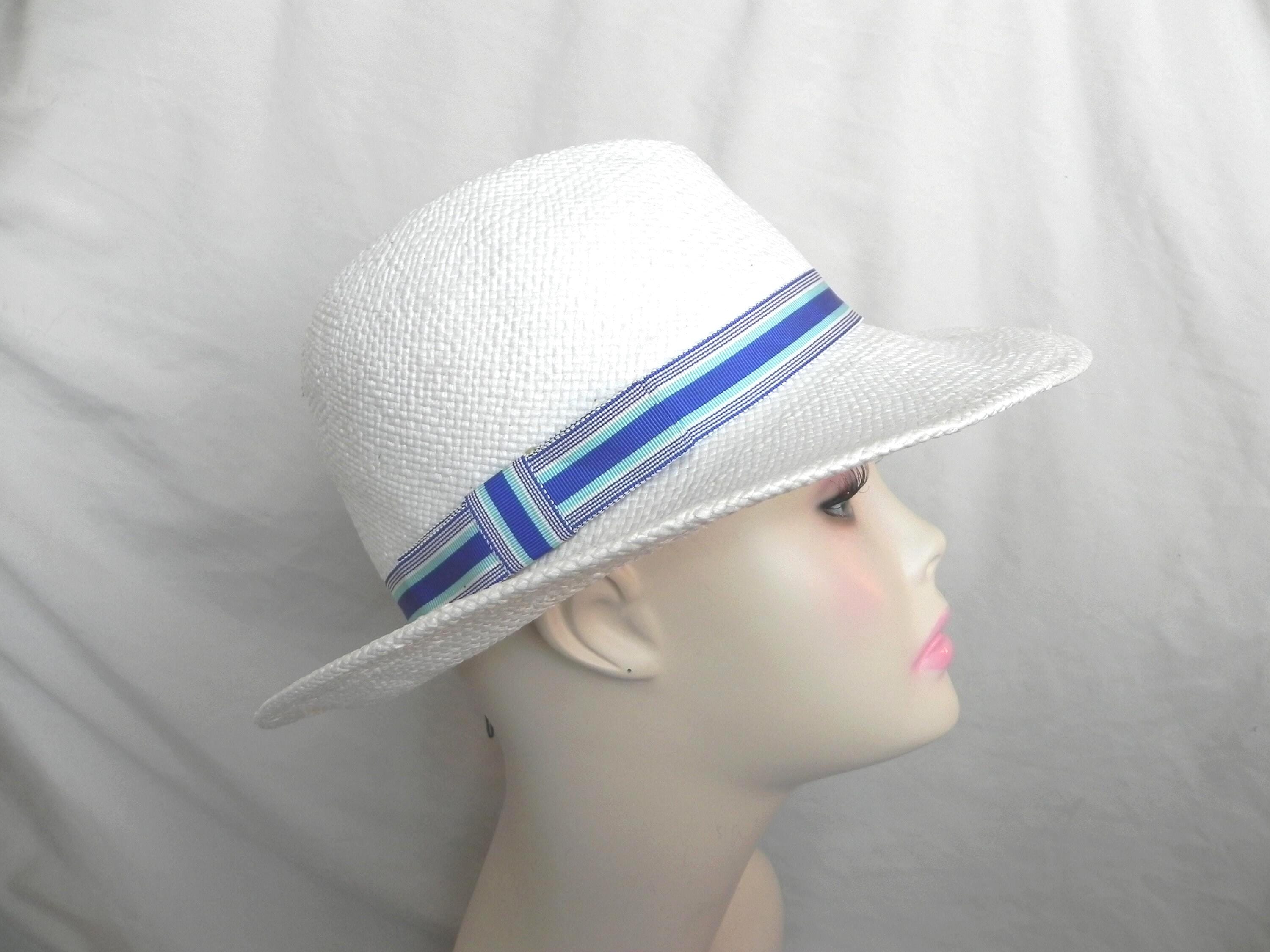 Counter Fit Straw Summer Hat by Frank Olive 1950s Vtg Counter-Fit Frank Olive Famous NY Designer Straw  main image 3