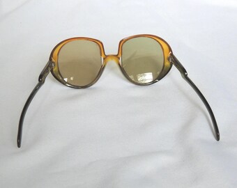 Vintage Givenchy Designer 1970's Oversized Boho Hippie Amber