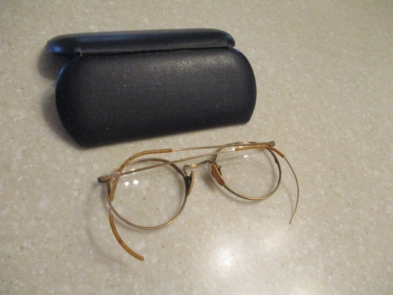 Antique 12K GF Spectacles with Orig. Case Kalamaz… - image 3