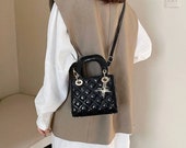 Mini Bag Quilted Leather Patent Lady Bag Cannage Leather Crossbody Designer Bag Messenger Elegant Lady Bag Handle Tote Top Handle Bag