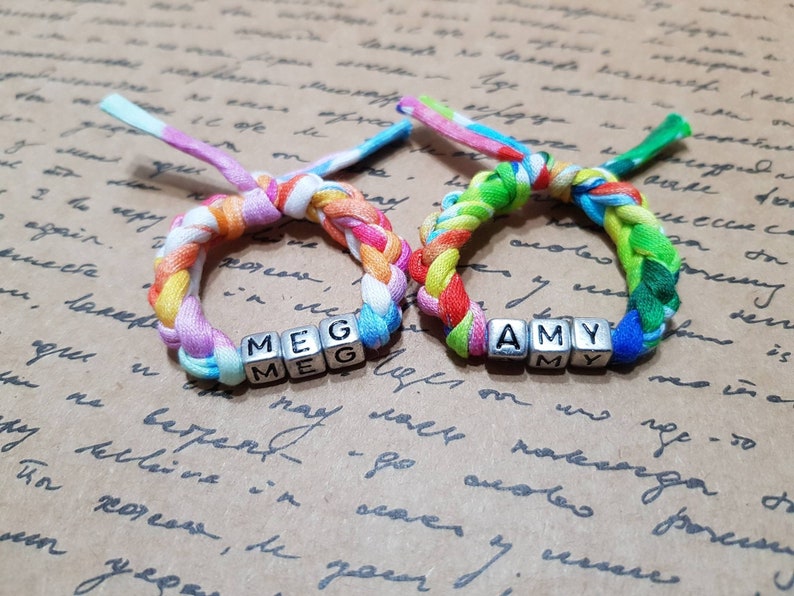 Colorfull Twin ID Bracelets Gift for Twin Girls Twin Bracelets Etsy