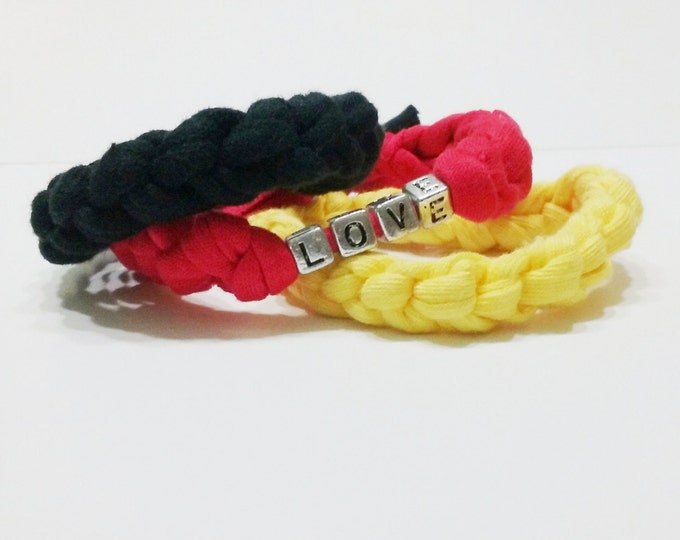 Allemagne Bracelet Belgique Bracelet Coupe du Monde bracelet Bracelets drapeau équipe de football bracelets personnalisés fan bracelet sweatband