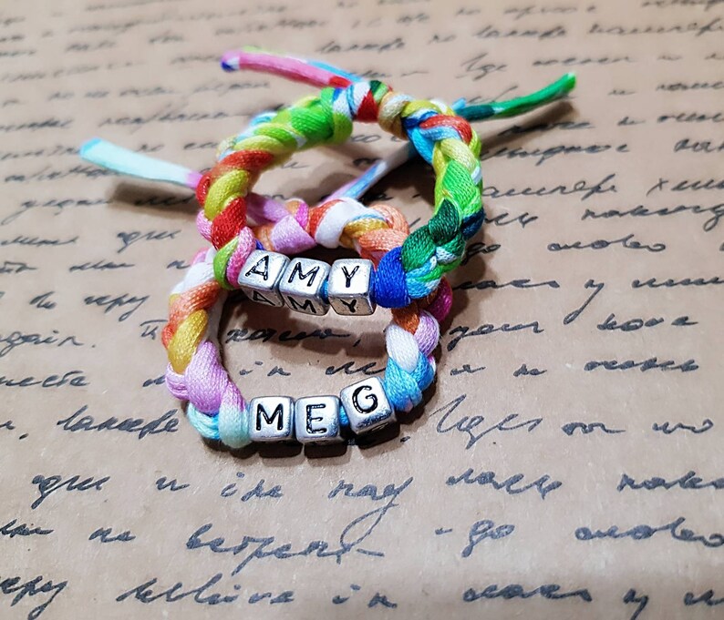 Colorfull Twin ID Bracelets Gift for Twin Girls Twin Bracelets Etsy