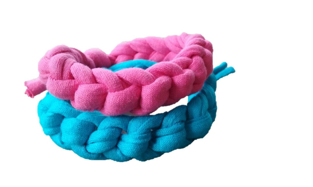 Set of Two Bracelets Turquoise Hot Pink Bracelets Set Ideal Gift Baby