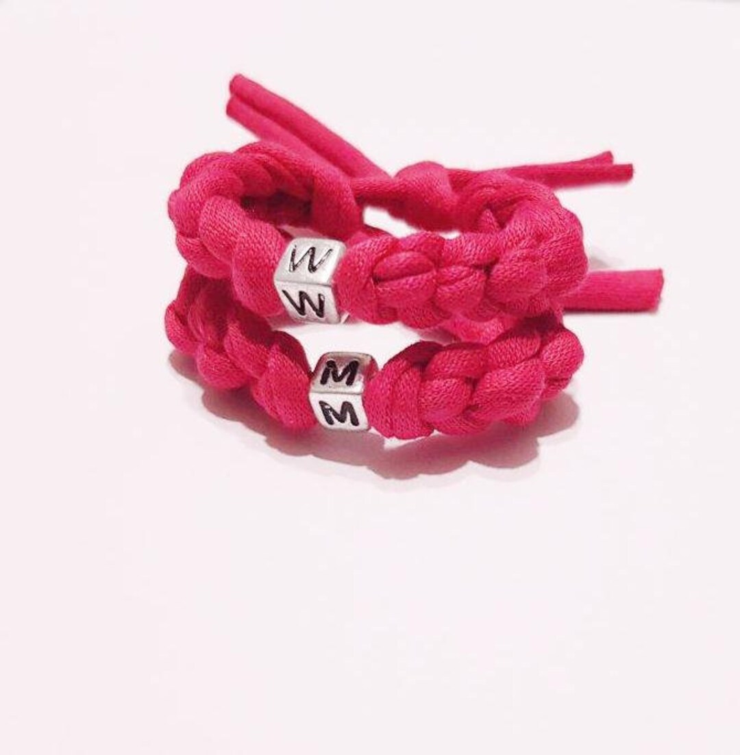 Red Baby Protection Bracelet Solid Red Cotton Bracelet Newborn Twins Protection Bracelets Baby
