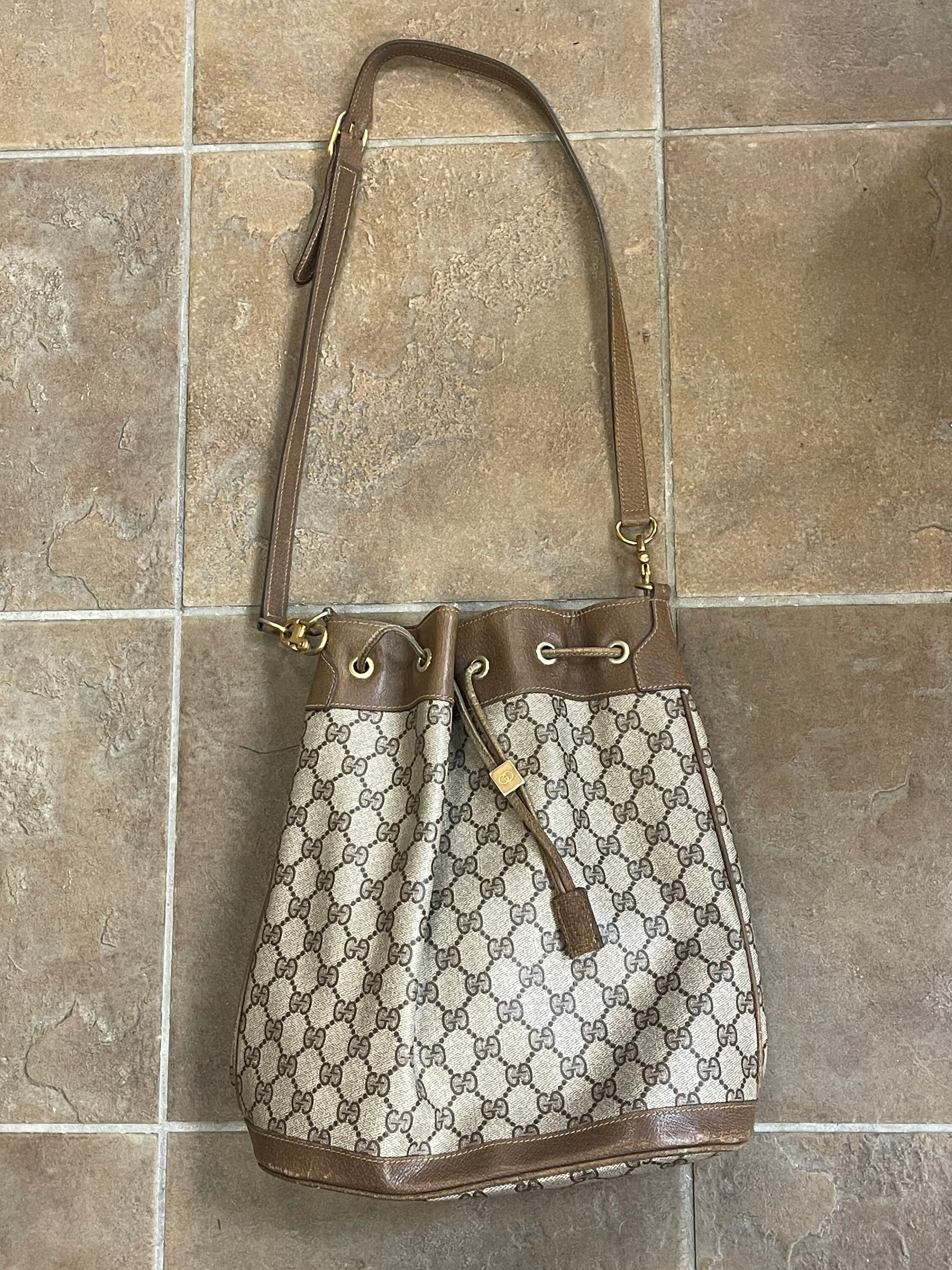 Preloved Gucci Sherry Line GG Canvas Tote Bag – KimmieBBags LLC