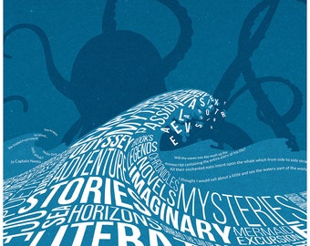 Sea and literature - poster