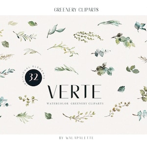 Clipart verde acquerello verde foglie verdi PNG foglia Clipart fogliame foglie PNG verde Logo invito matrimonio fai da te ramoscello Clipart elemento