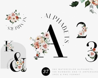 Floral Lettering | Etsy Floral Lettering | Etsy