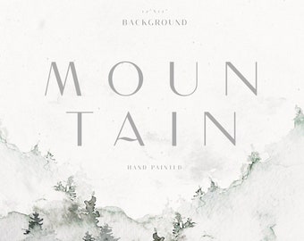 Landscape Clipart Mountain Clipart Watercolor Textures Website Background Wedding Background Mountain Wedding Invitation Winter Printable