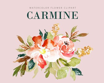 Colección de arreglos florales de acuarela, imágenes prediseñadas, rubor, verano, primavera, invitación de boda, ramos de flores de acuarela, hojas, imágenes prediseñadas PNG