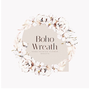 Floral Wreath PNG Watercolor Floral Frame Watercolor Flower Wreath Clipart Wedding Card Graphics Bouquets PNG Hand Painted Clipart Digital