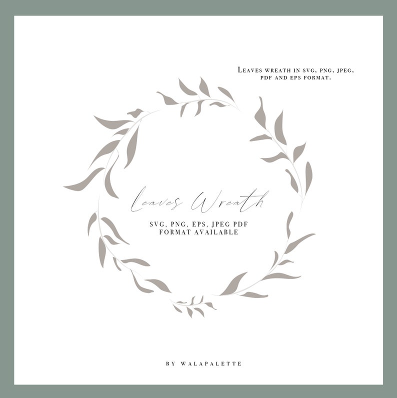 Download Wreath Svg Wreath Clipart Foliage Clipart Monogram Wreath Svg Floral Clipart Botanical Clipart Leaves Wreath Eps Png Pdf Hand Drawn Graphics Digital Art Collectibles Investmentcable Com