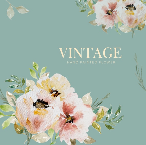 Wedding Flower PNG Clip Art Watercolour Flower Clip Art Floral Bouquet Clipart Watercolor Wedding Design Flower Elements Floral Illustration