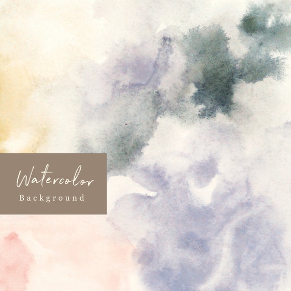 Pastel Watercolor Background Watercolor Clipart Watercolor Etsy