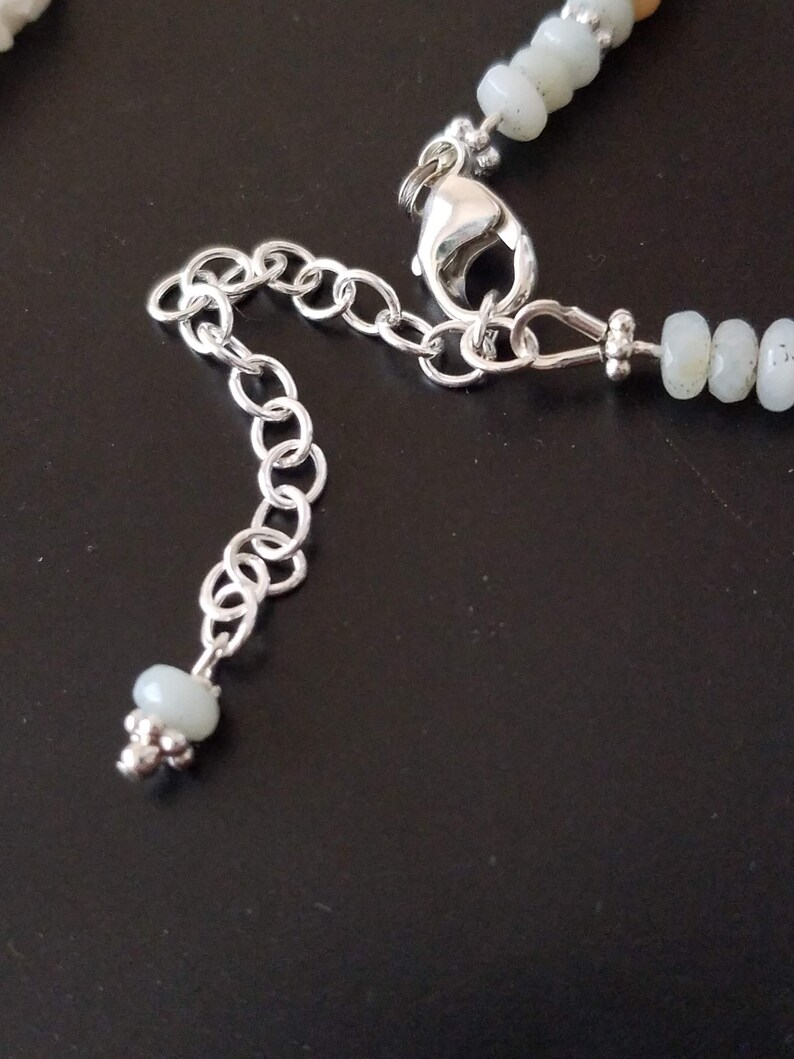 Aquamarine and AAA Solar Quartz Pendant Necklace