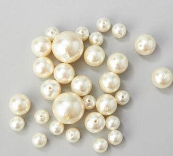 Luxshiny 625 Pcs Vase Filled with Pearls Vase Filler Ornaments Pearls for  Crafts Vases Decor Wedding Pearl Decorations for Party Faux Loose Pearls